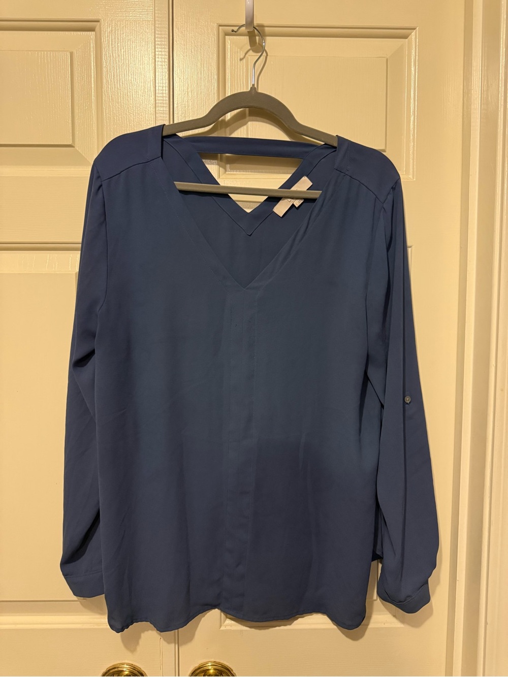 LOFT Blue V-Neck Long Sleeve Tunic